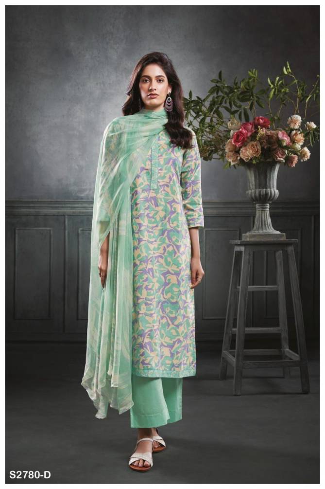 Mariela 2780 By Ganga Printed Premium Cotton Dress Material Wholesale Price In Surat
